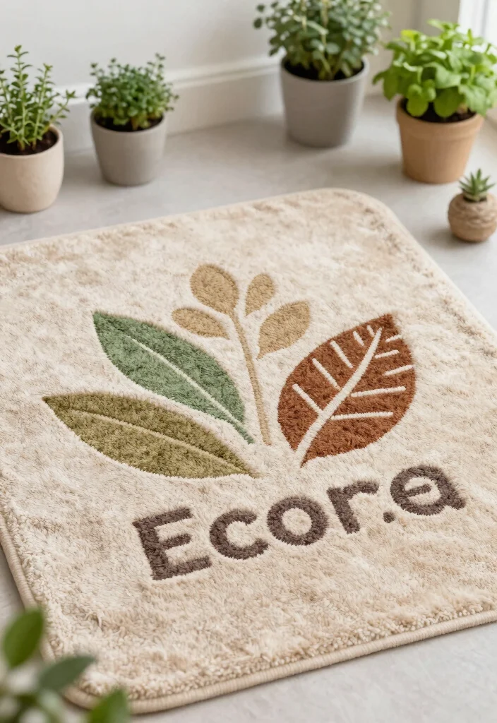 16 Carpet Logo Design Ideas With Creative Branding Style - 10. Nature Motifs and Eco-Icons 1