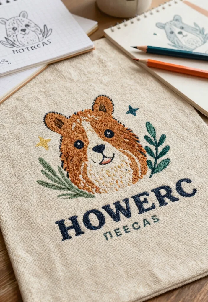 16 Carpet Logo Design Ideas With Creative Branding Style - 9. Custom Illustrations 1