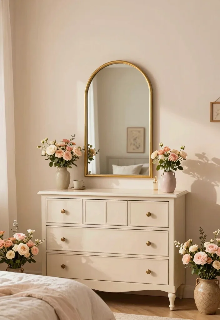 17 Mirrors in Bedroom Ideas That Make the Space Feel Bigger - 9. Arched Mirrors for a Soft Touch 1