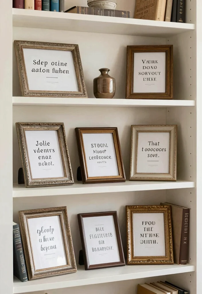 17 Old Bookshelf Aesthetic Ideas With Vintage Character - 17. Inspirational Quotes 1