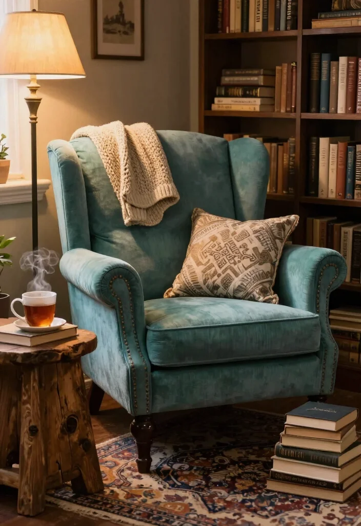 17 Old Bookshelf Aesthetic Ideas With Vintage Character - 3. Cozy Reading Nook 1