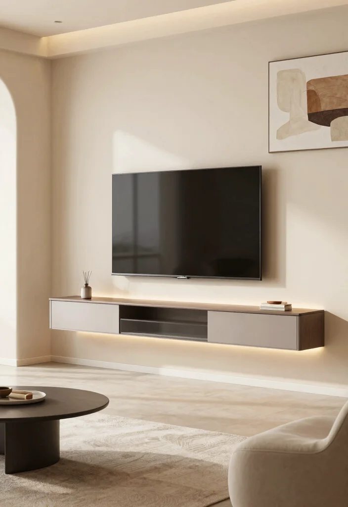 17 POP TV Unit Ideas With Modern Ceiling Design Touch - 1. The Floating Bliss 1