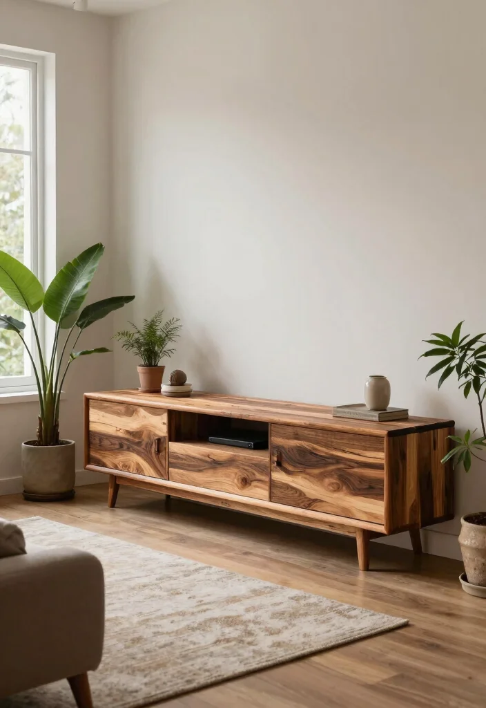 17 POP TV Unit Ideas With Modern Ceiling Design Touch - 7. Nature-Inspired Designs 1