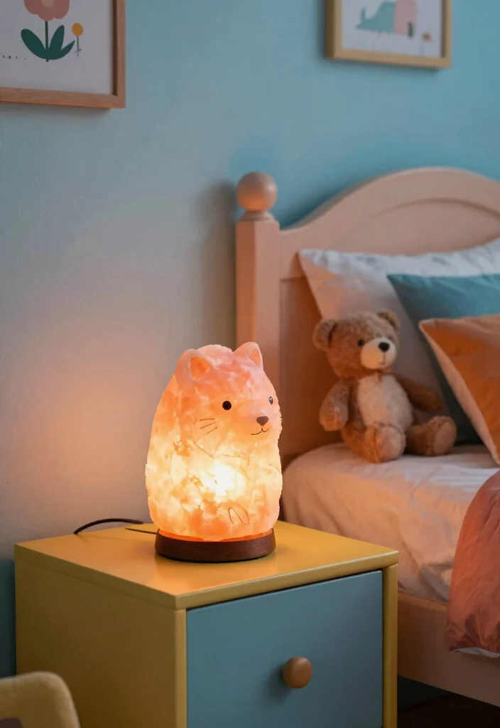 18 Himalayan Salt Lamp Ideas With Cozy Warm Glow - 11. Kids’ Room Glow 1