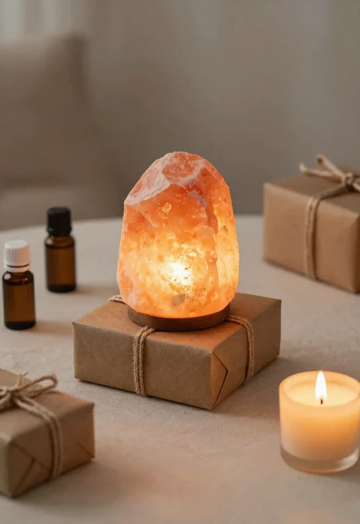 18 Himalayan Salt Lamp Ideas With Cozy Warm Glow - 17. Unique Gifting Ideas 1