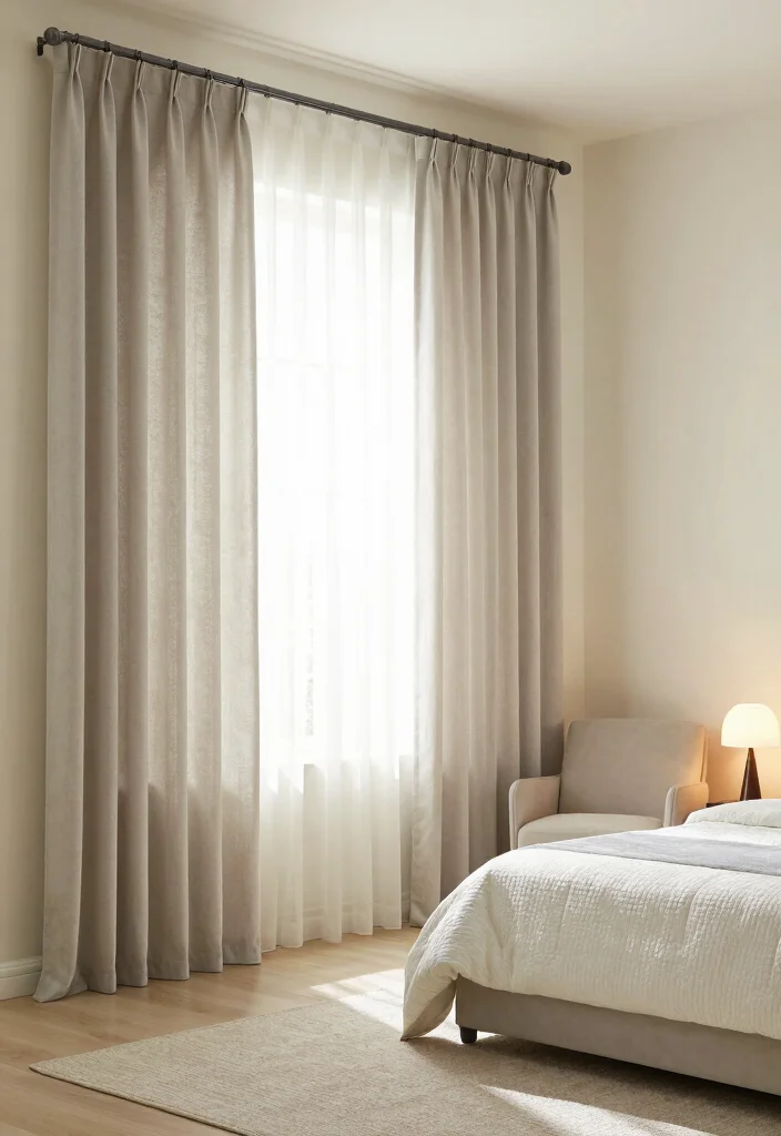 18 Pinch Pleat Curtains 2026 Trending Ideas With Tailored Elegance - 1. Soft Neutrals for a Calm Atmosphere 1
