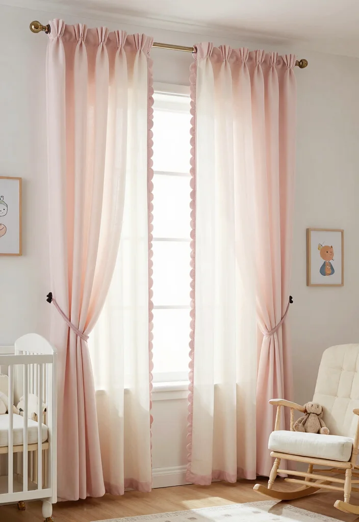 18 Pinch Pleat Curtains 2026 Trending Ideas With Tailored Elegance - 11. Scalloped Edges for a Soft Finish 1