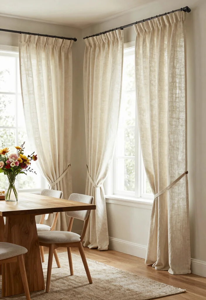 18 Pinch Pleat Curtains 2026 Trending Ideas With Tailored Elegance - 4. Natural Fabrics for Eco-Friendly Elegance 1