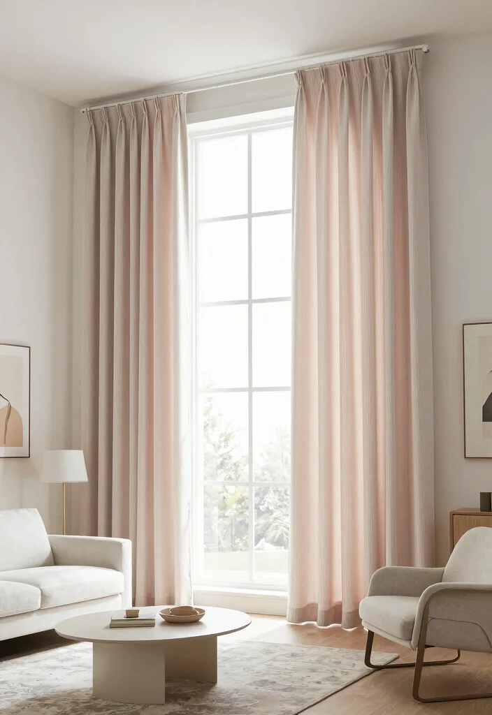 18 Pinch Pleat Curtains 2026 Trending Ideas With Tailored Elegance - 5. Vertical Stripes for Height Illusion 1