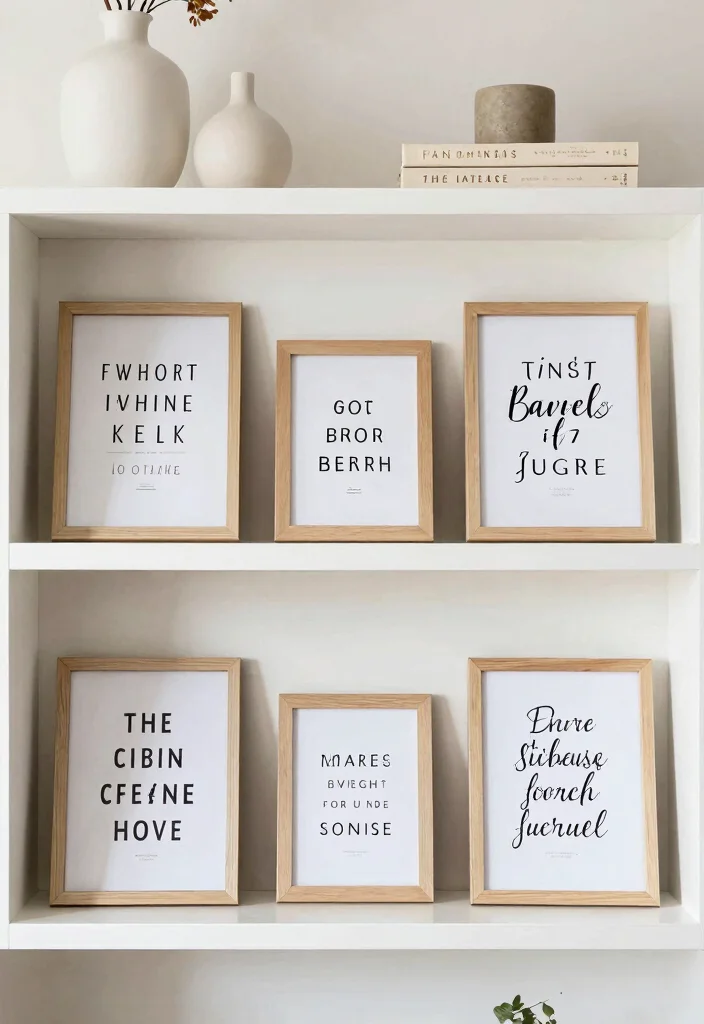 18 White Shelf Decor Ideas That Look Clean & Styled - 11. Inspirational Quotes 1