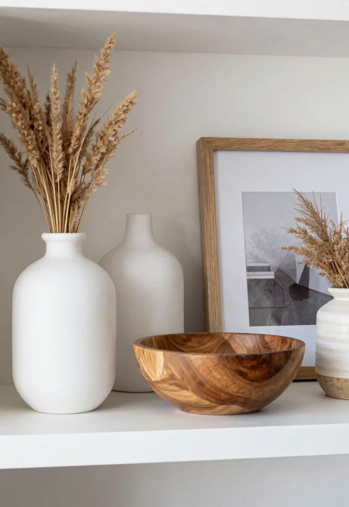 18 White Shelf Decor Ideas That Look Clean & Styled - 2. Layered Textures 1