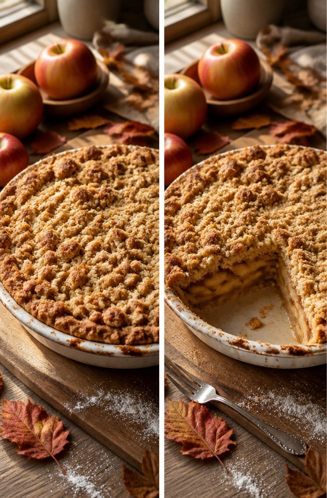 20 Simple Gluten Free Desserts 8 Gluten-free apple pie with a golden crust and apple filling.