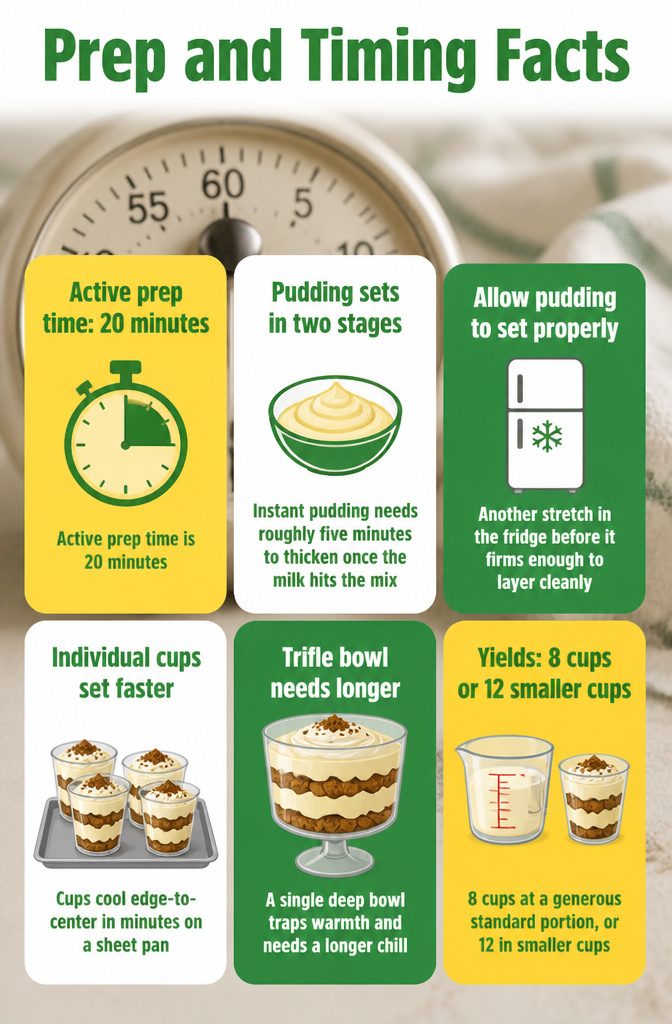 Information image detailing prep and timing facts for the recipe.